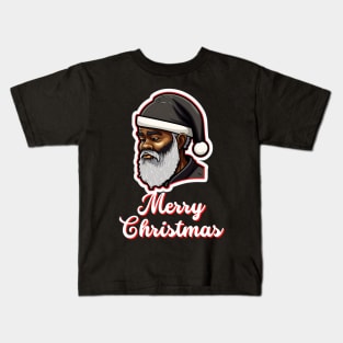 Black Santa, African American Santa Kids T-Shirt